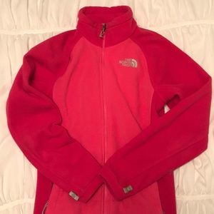 Pink North Face full zip